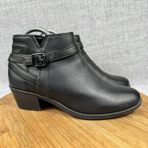 Vionic Farrah Ankle Boots Women's 7 Leather Preppy Booties